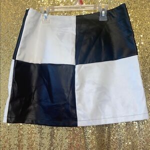 Black and White Women's Skirt